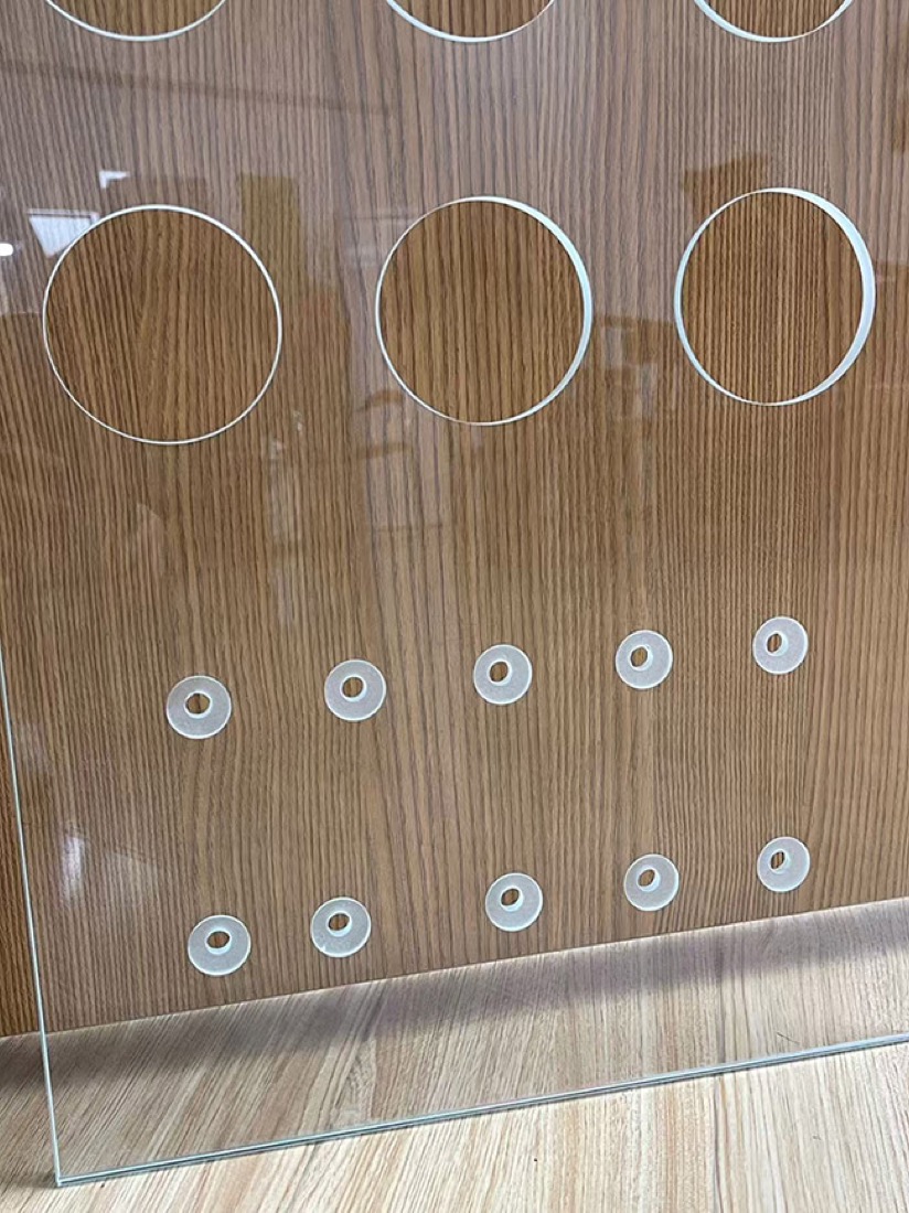 Amostra de Acrílico processada a laser