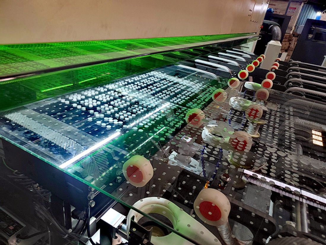 Peça produzida em uma máquina Glass Lasers