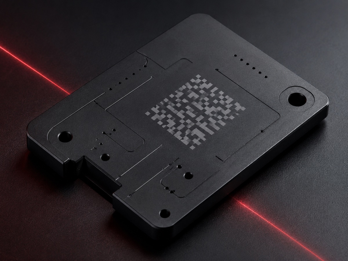 Amostra de Plástico processada a laser